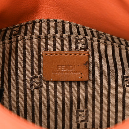 Fendi Vitello Flamingo Fendista Pouchette Crossbody Arancio 6 of 22