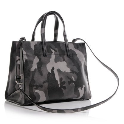 Prada Saffiano Soft Camouflage Print Tote Marmo Dis Camouflage 3 of 9
