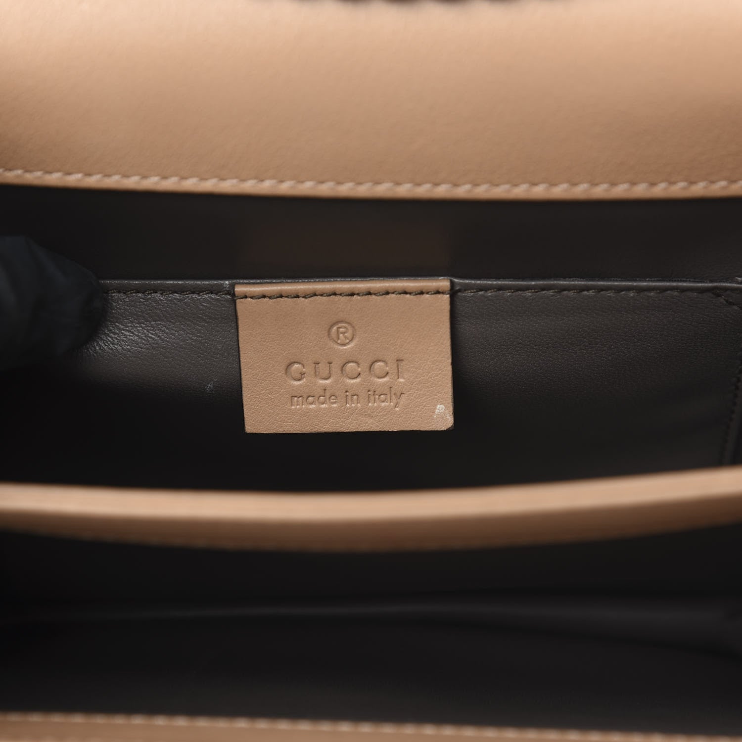 Gucci Suede Crystal Small Interlocking G Shoulder Bag Taupe 6 of 11