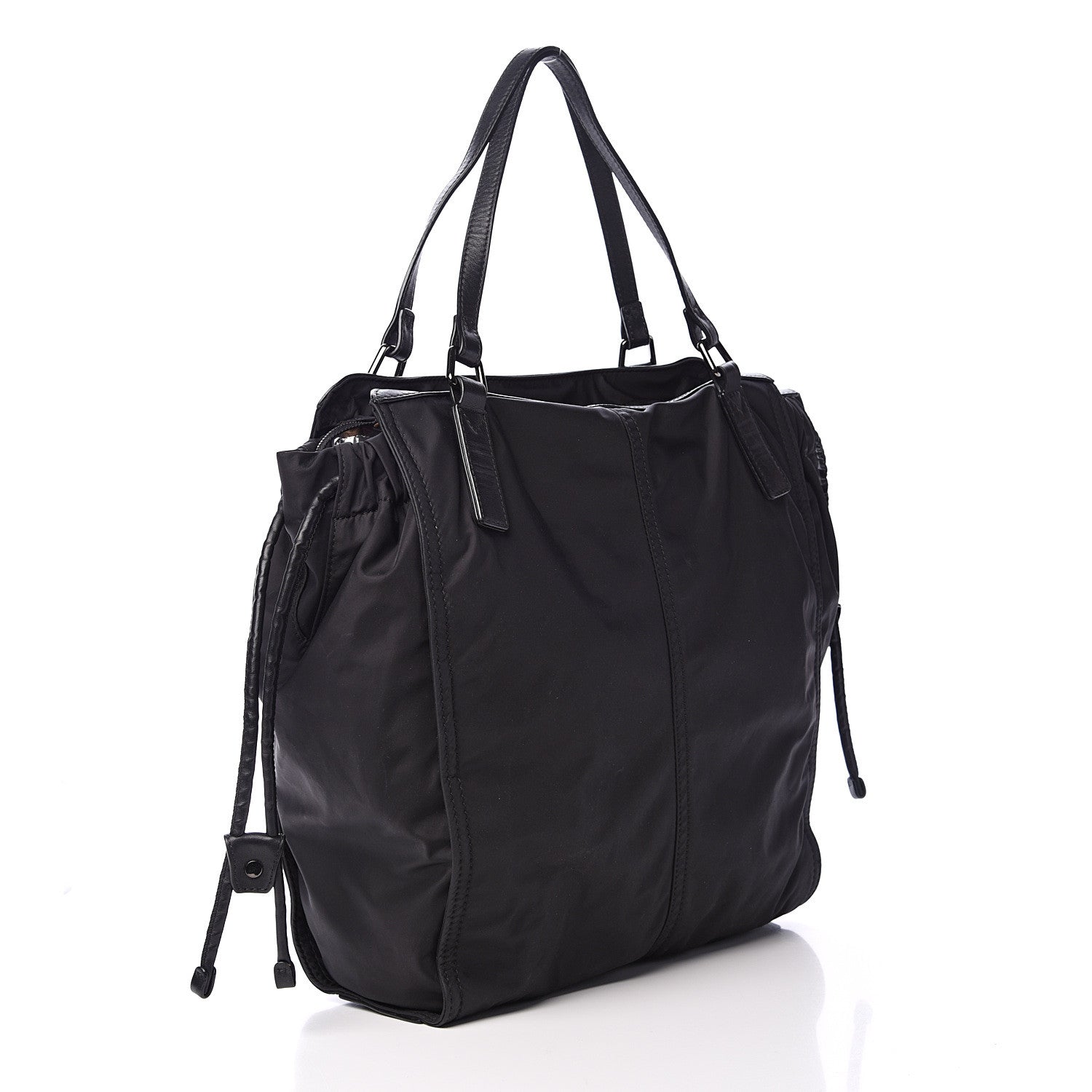 Burberry Nylon Check Buckleigh Packable Tote Black 2 of 10