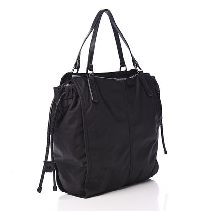 Burberry Nylon Check Buckleigh Packable Tote Black 2 of 10