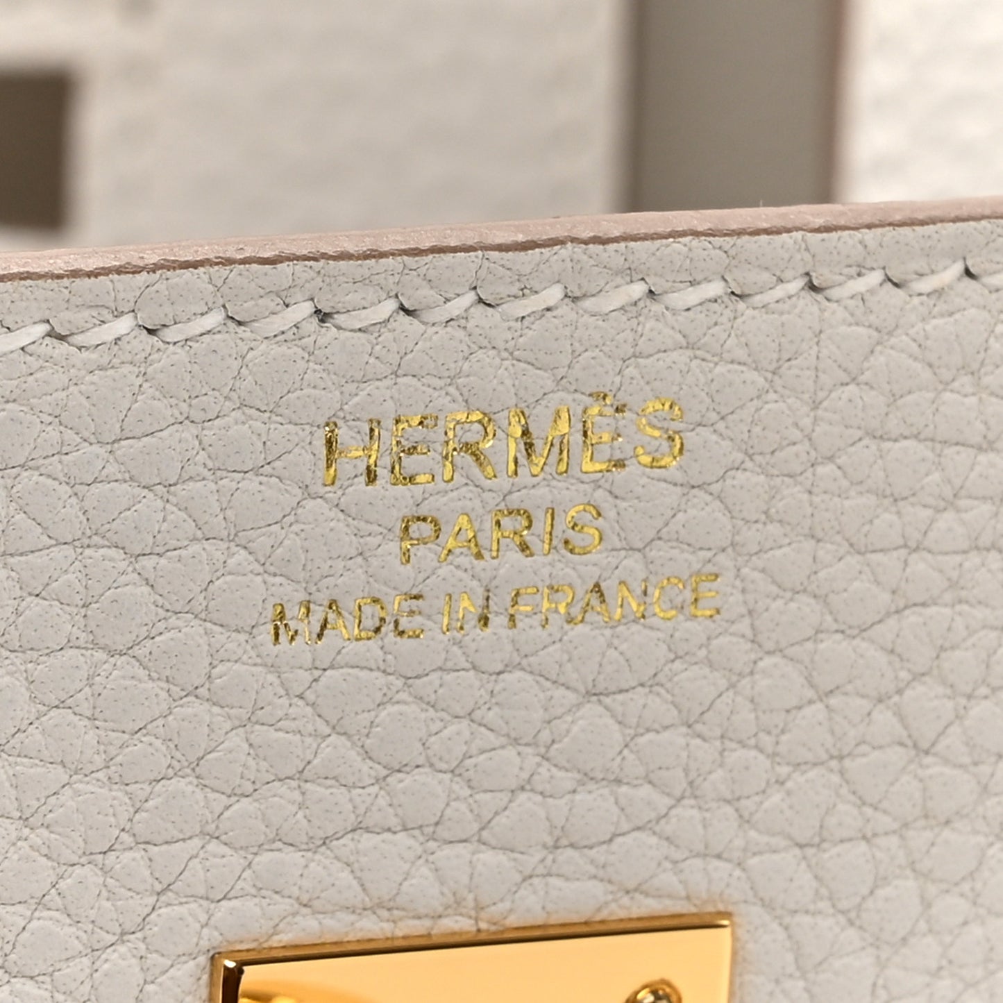 Togo Birkin 25 Gris Pale