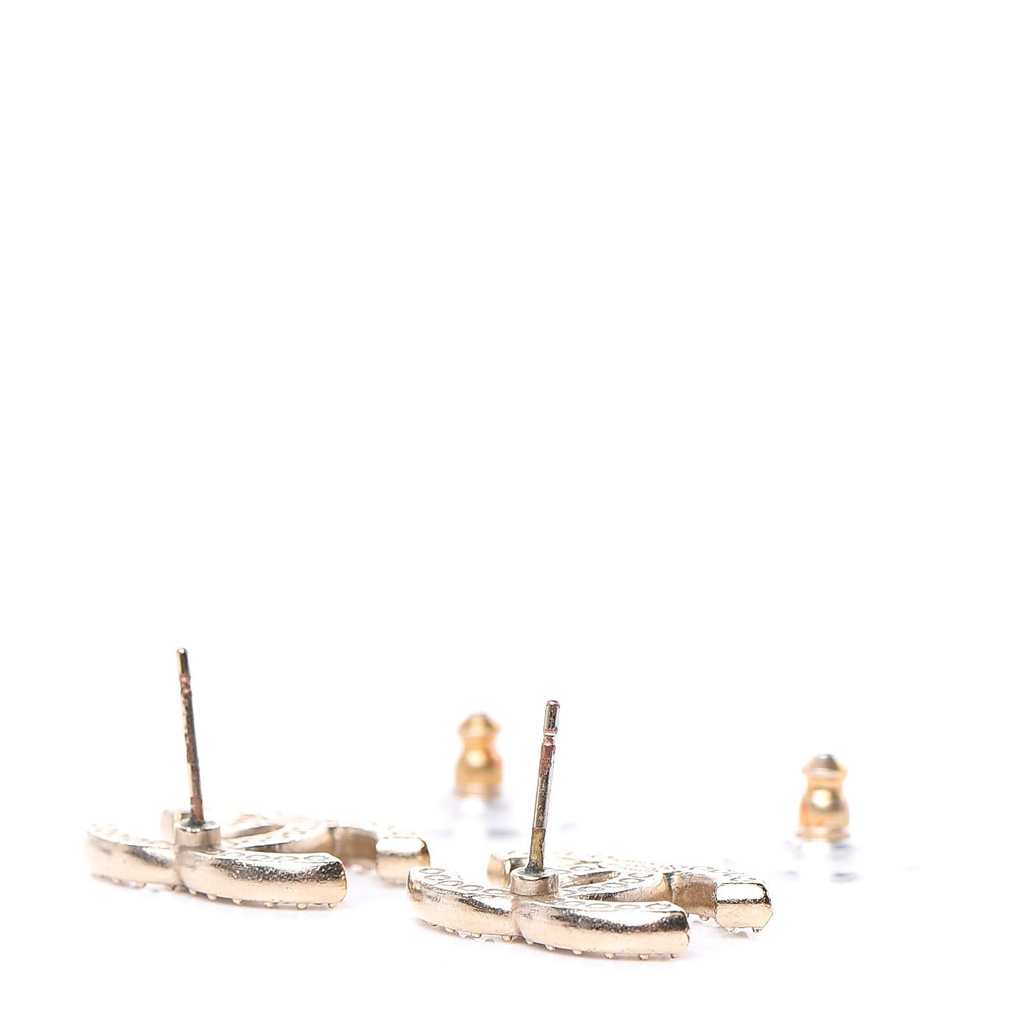 Crystal CC Earrings Gold