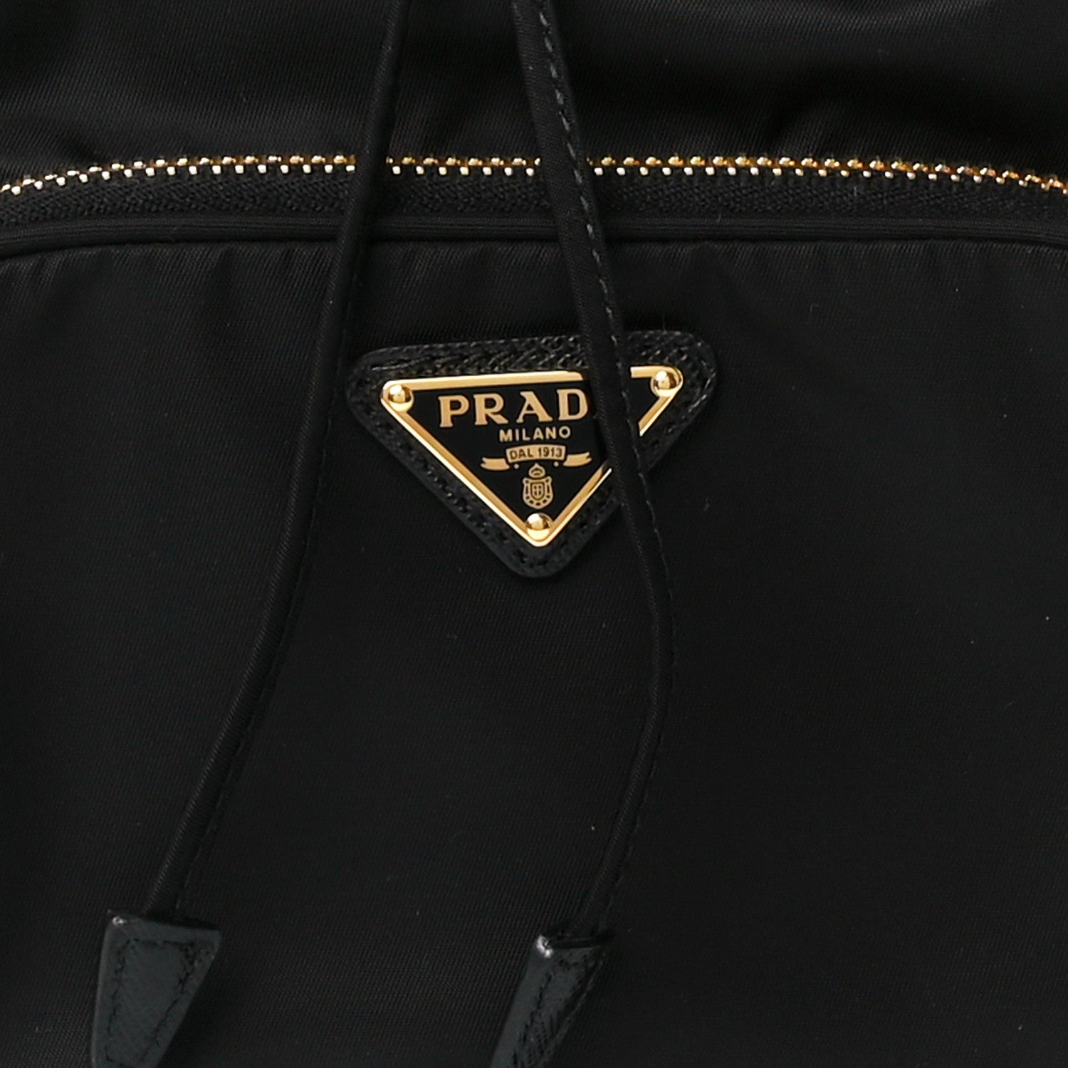 Prada Re-Nylon Duet Drawstring Shoulder Bag Black 10 of 13