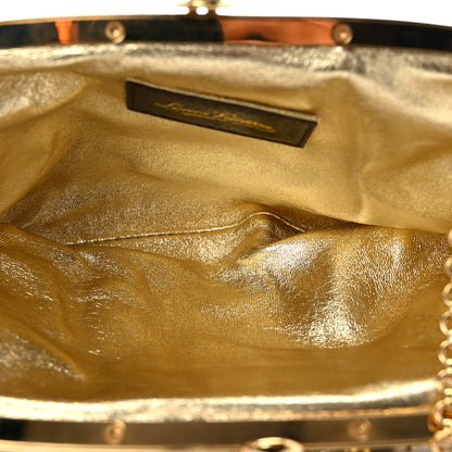 Louis Vuitton Satin Monogram Aumoniere Clutch Brown 5 of 9