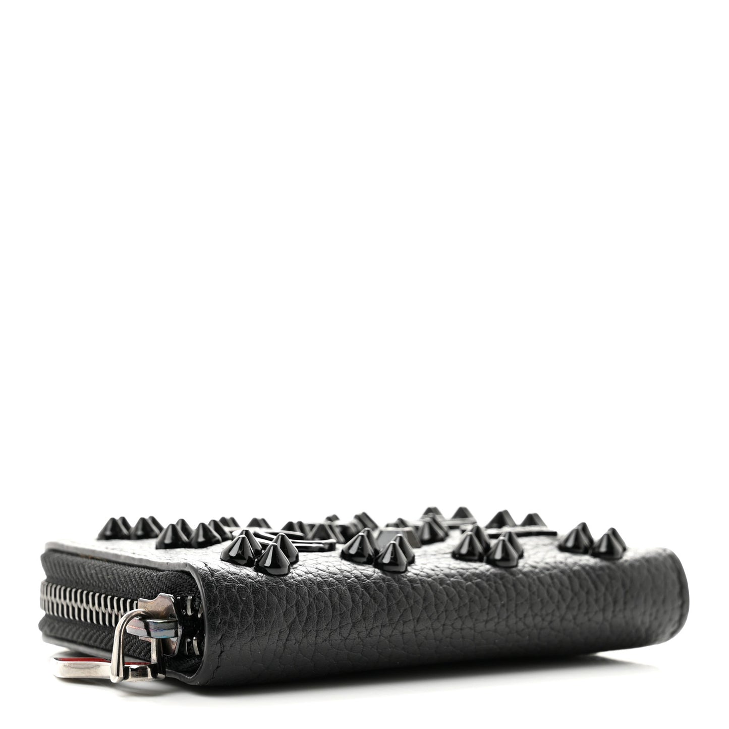 Calfskin Loubinthesky Panettone Coin Purse Black