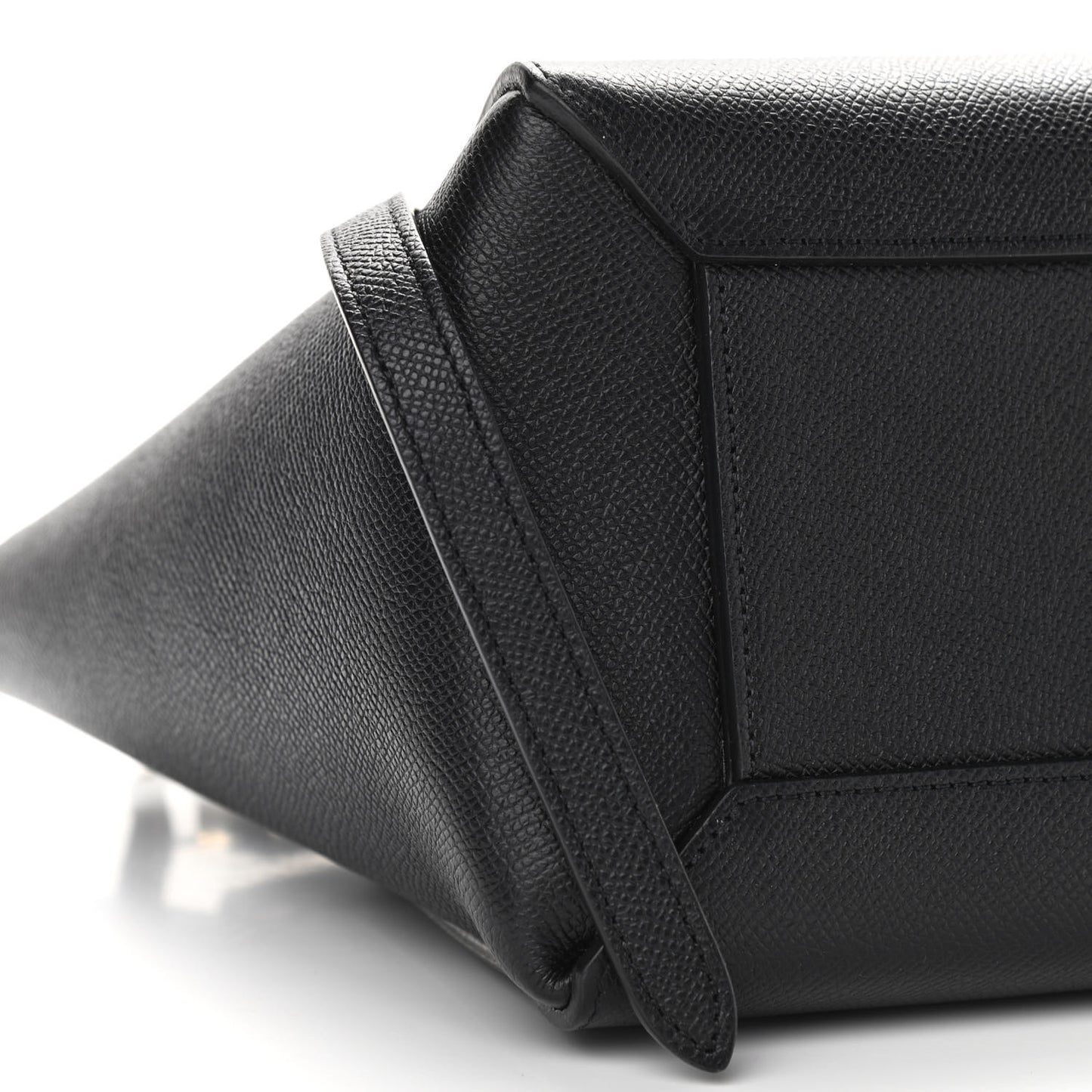 Grained Calfskin Micro Belt Bag Black
