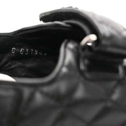 Chanel Lambskin Quilted Velcro Dad Sandals 39 So Black 9 of 9