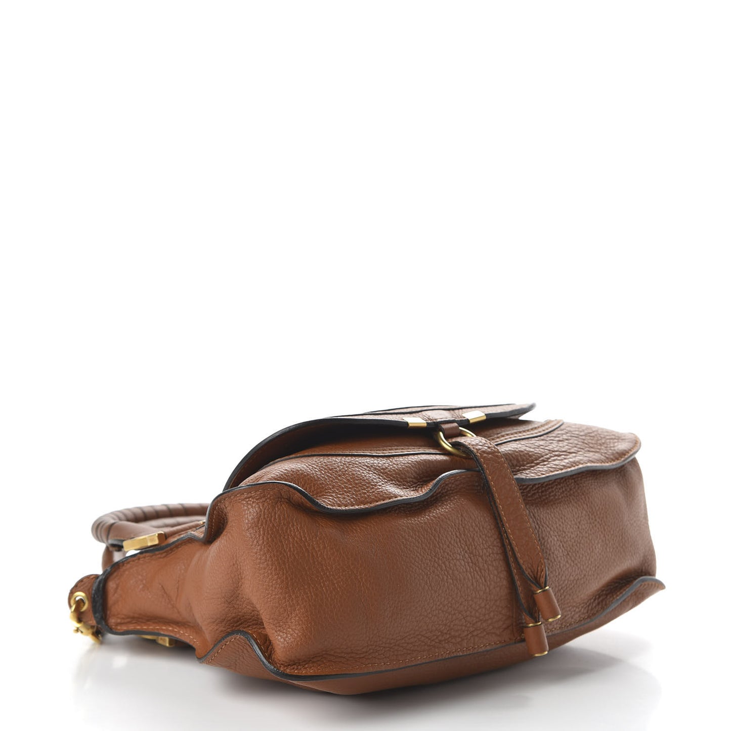 Calfskin Medium Marcie Satchel Tan