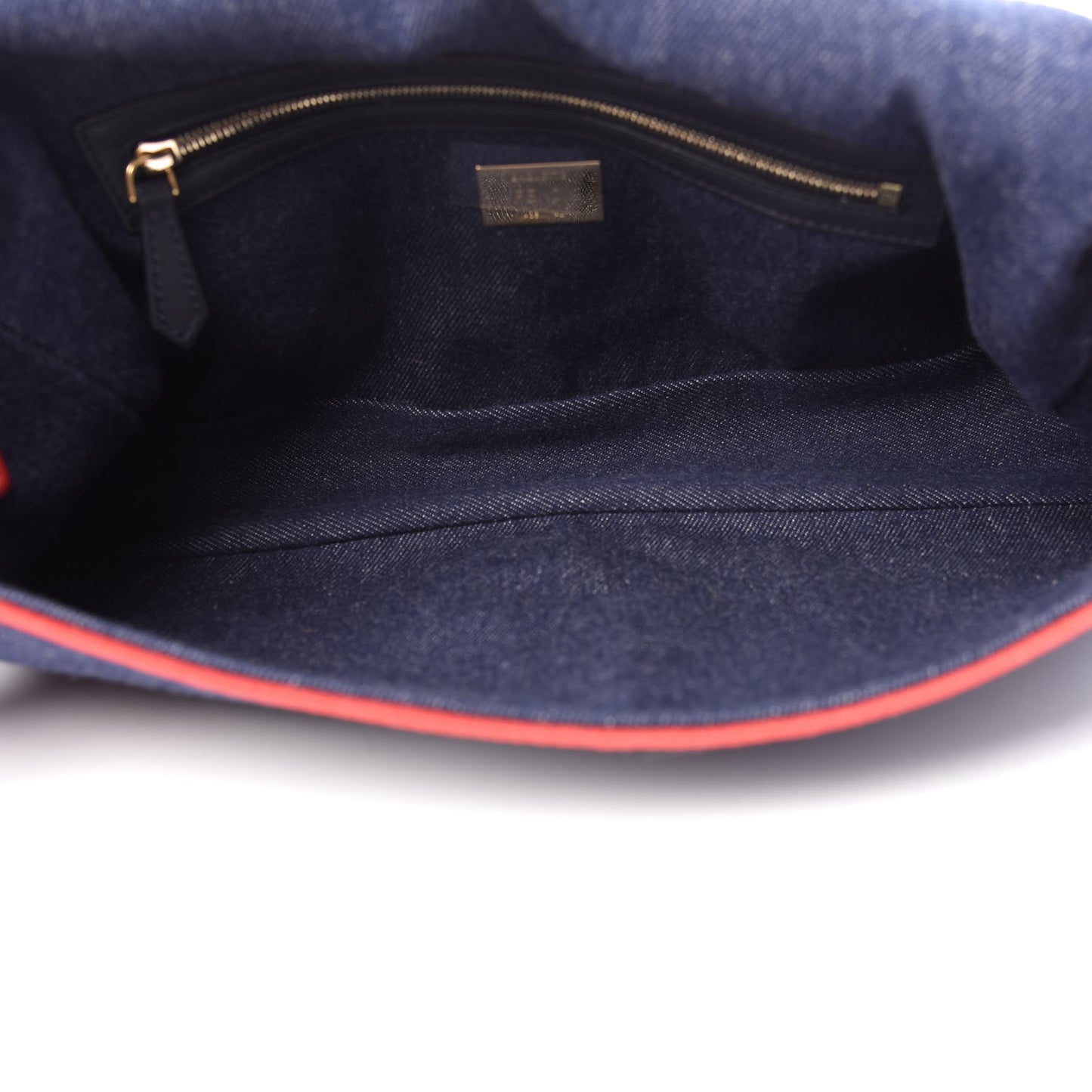 Denim Large Baguette Blue Rosso