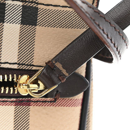 Burberry Haymarket Check Baby Bridle Saddle Bag Dark Clove Brown 11 of 17