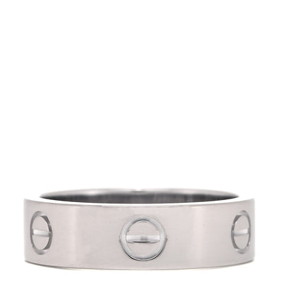 Cartier 18K White Gold 5.5mm LOVE Ring 58 8.25 1 of 4