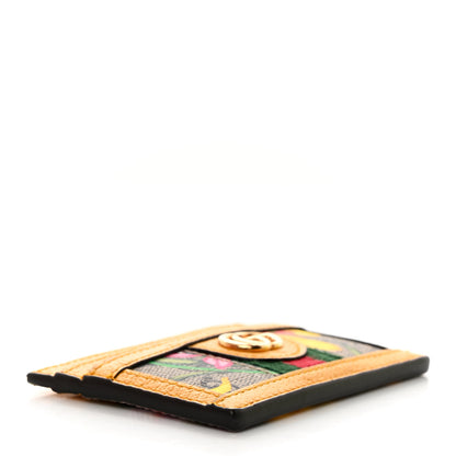 Gucci GG Supreme Monogram Flora Web Ophidia Card Holder Beige Multicolor Crop 4 of 7