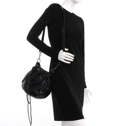 Balenciaga Agneau Classic Hardware Mini Pompon Black 2 of 7