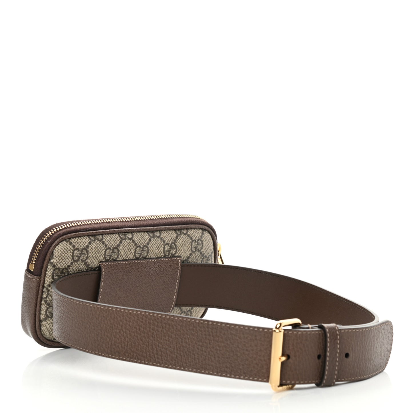 GG Supreme Monogram Ophidia Belted iPhone Case 75 30 Dark Brown