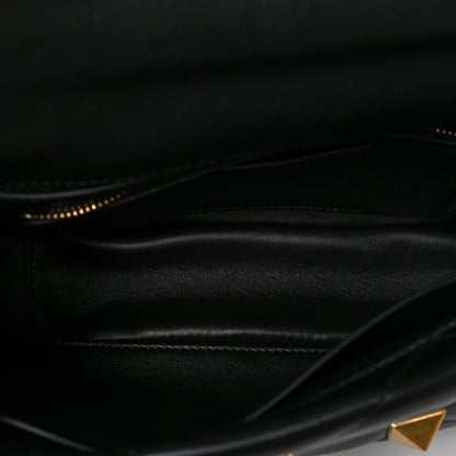 Valentino Garavani Nappa Medium Roman Stud Shoulder Bag Black 5 of 8