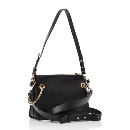 Chloe Calfskin Suede Small Roy Bag Black 3 of 10