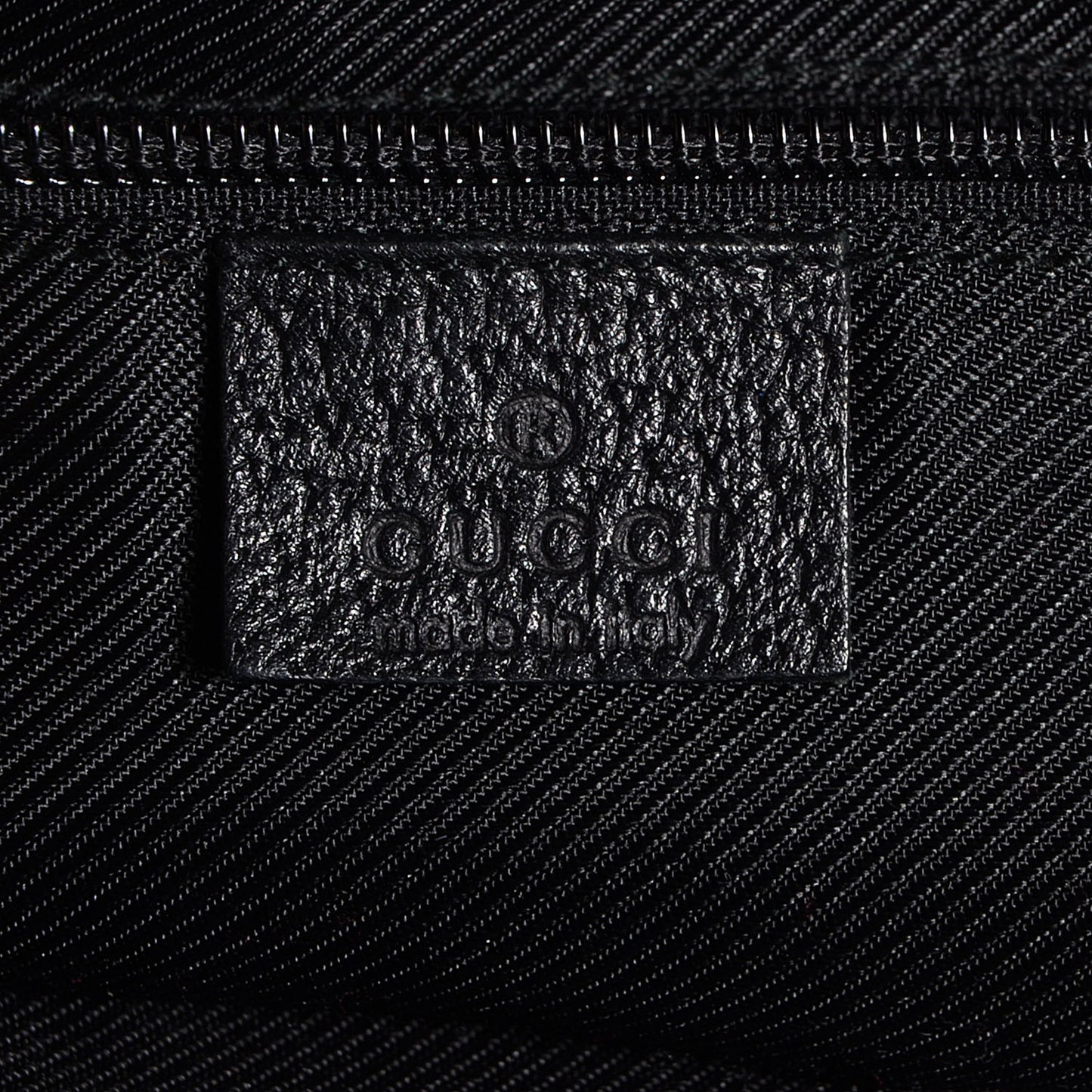 GG Monogram Medium Web Handle Bucket Tote Black
