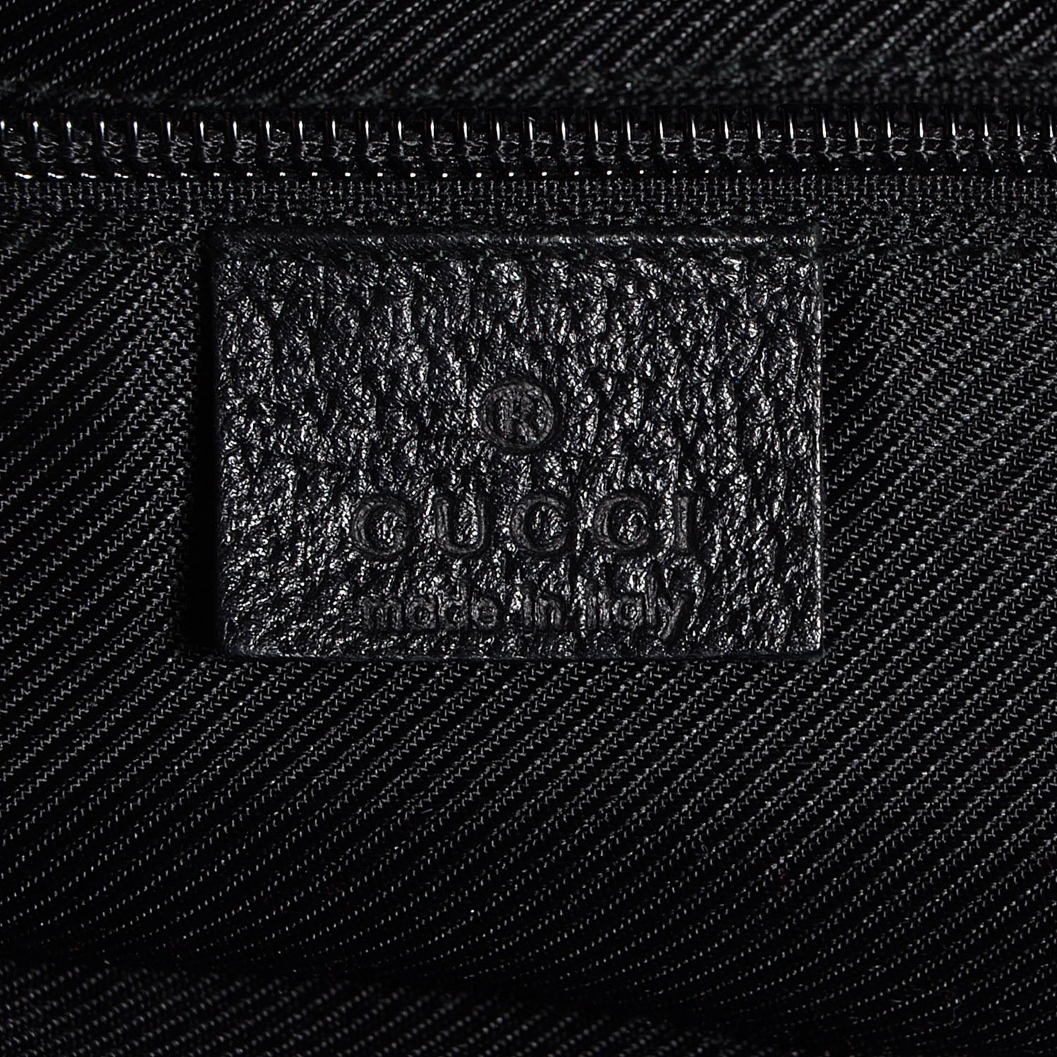 Gucci GG Monogram Medium Web Handle Bucket Tote Black 6 of 7
