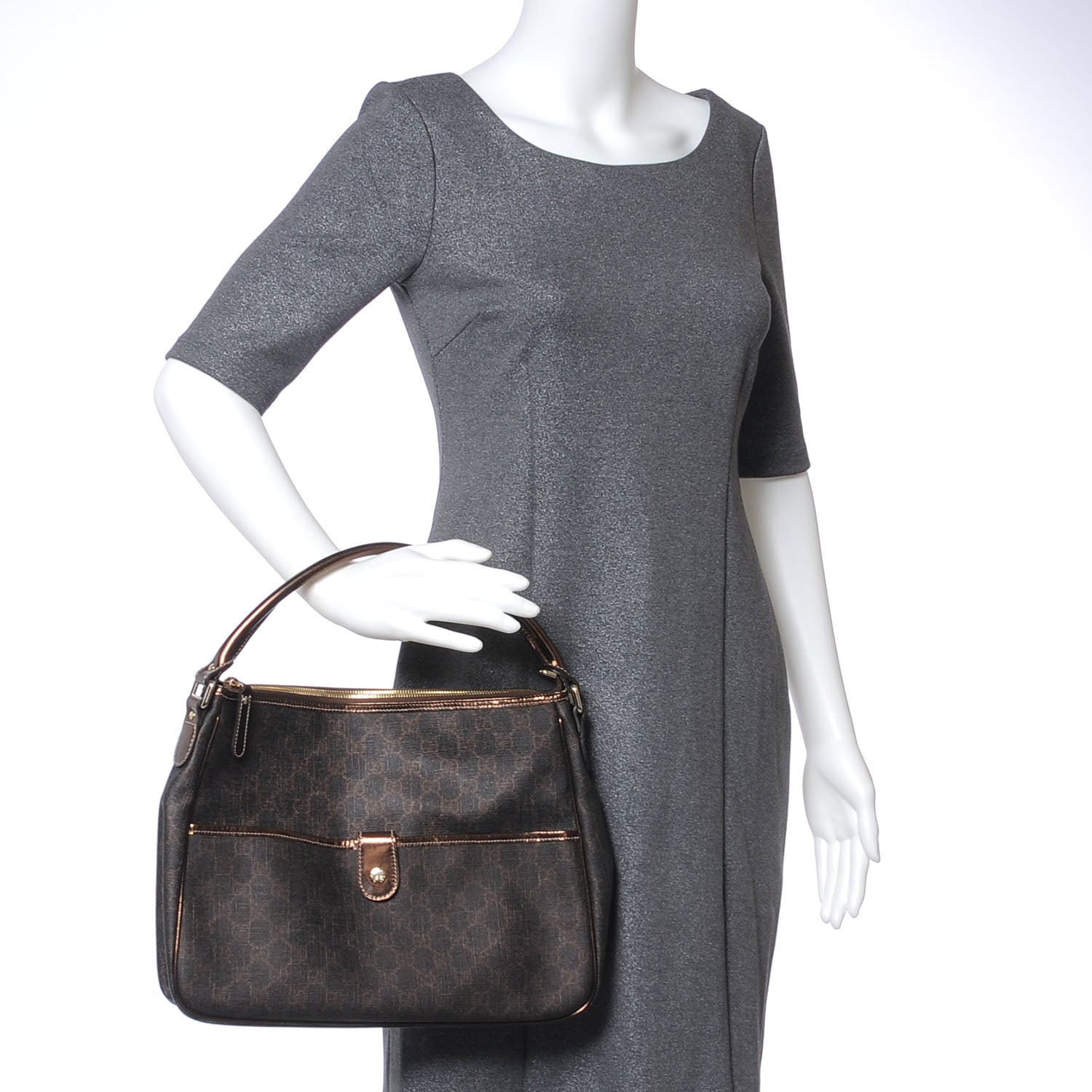 Gucci Monogram GG Joy Hobo Bronze 2 of 7