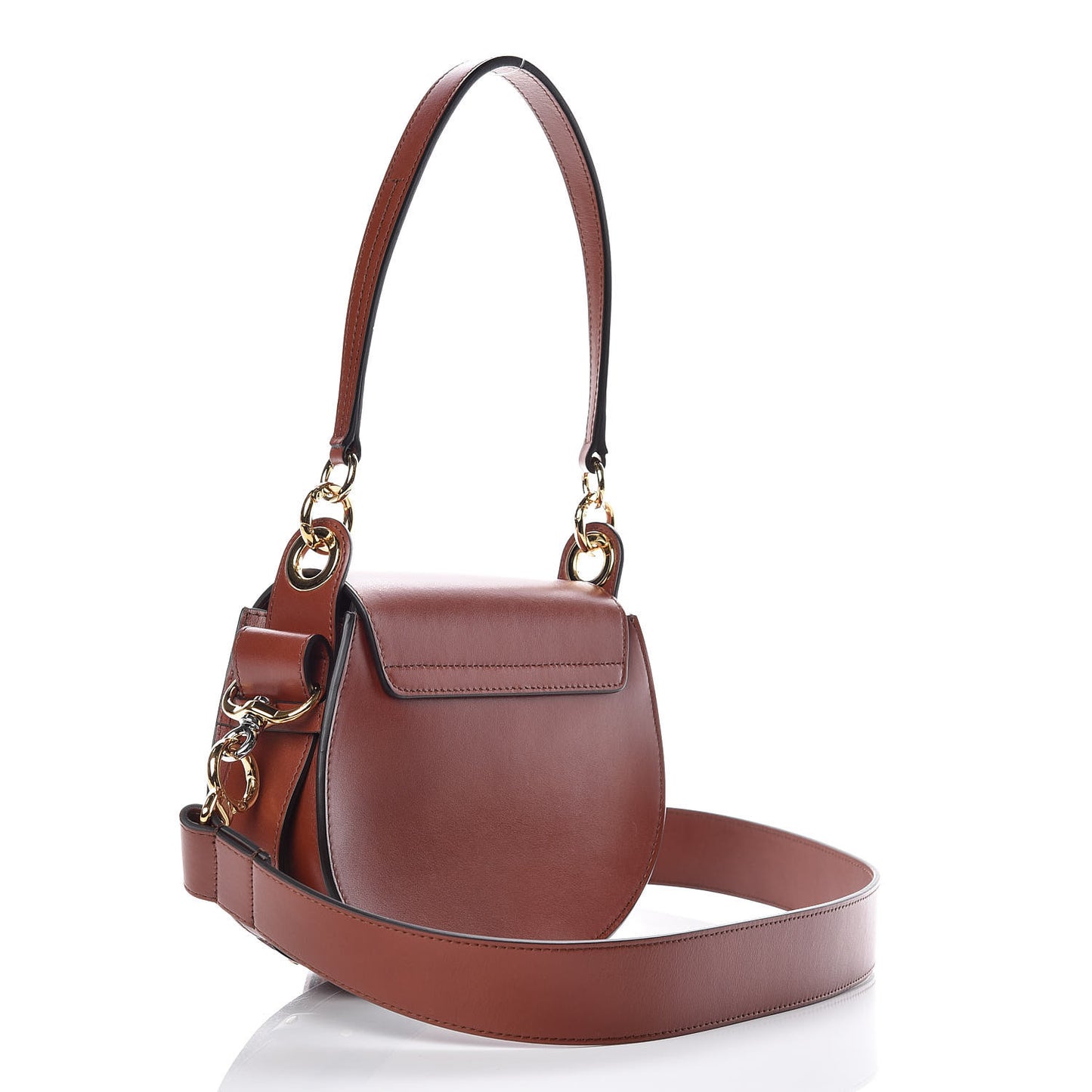 Calfskin Small Tess Bag Sepia Brown