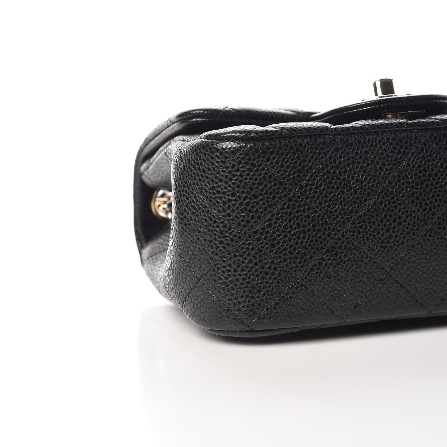Caviar Quilted Mini Square Flap Black