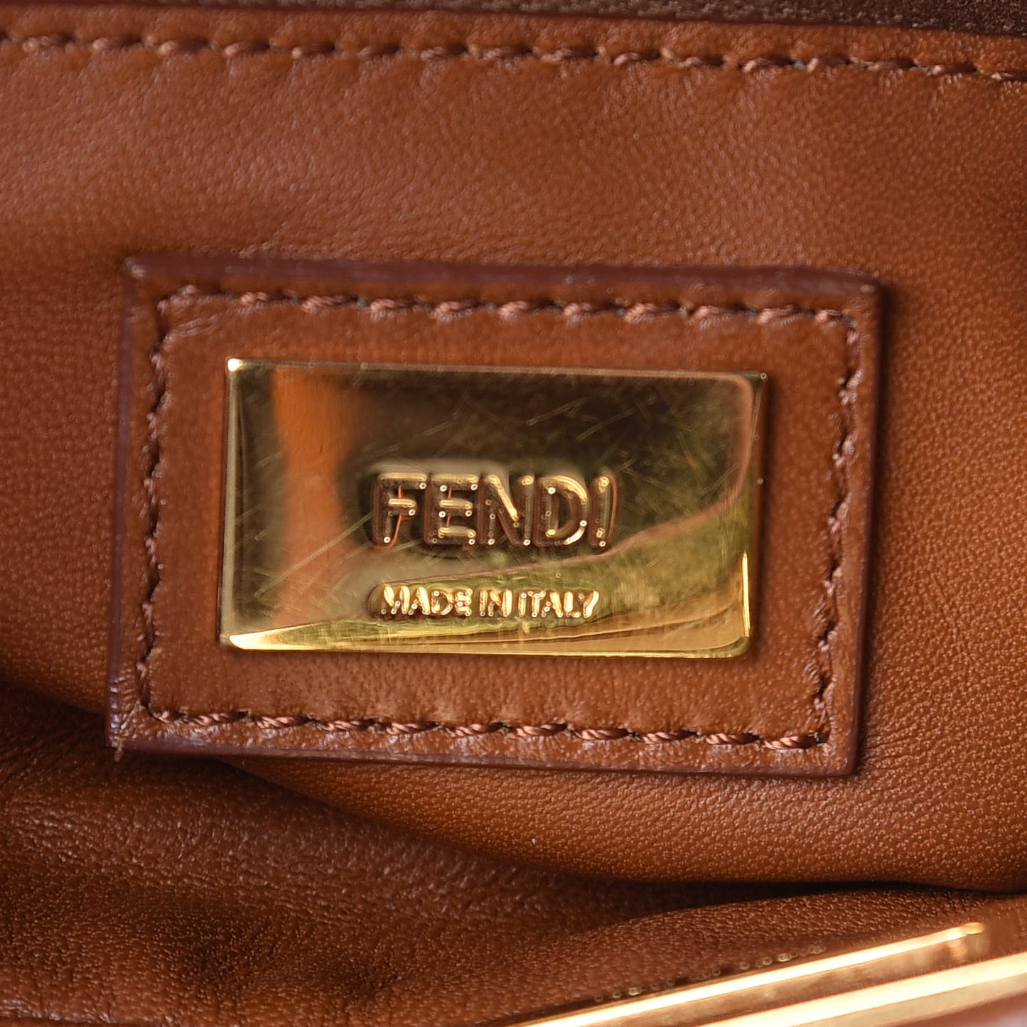Nappa Mini Peekaboo Iconic Satchel Corteccia
