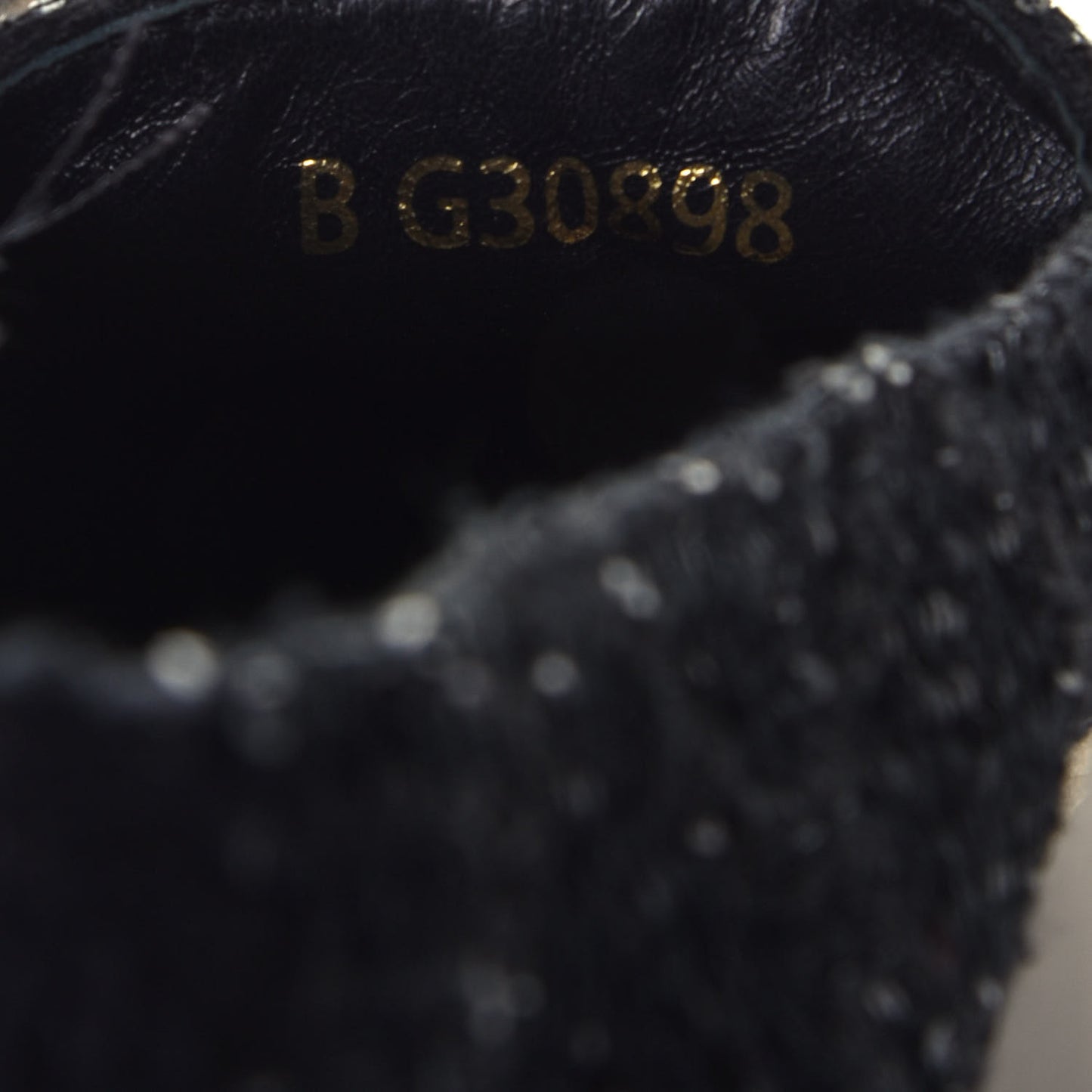 Tweed Patent Goatskin Sequin CC Espadrilles 37 Black