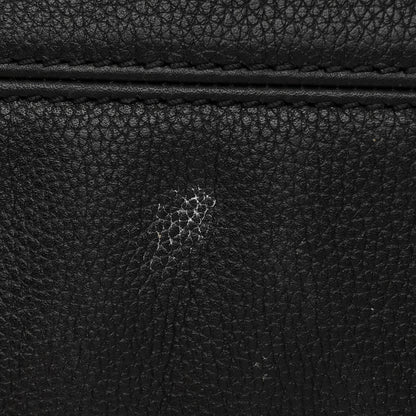 Alexander McQueen Pebbled Calfskin Large Skull Padlock Zip Around Tote Black 11 of 14