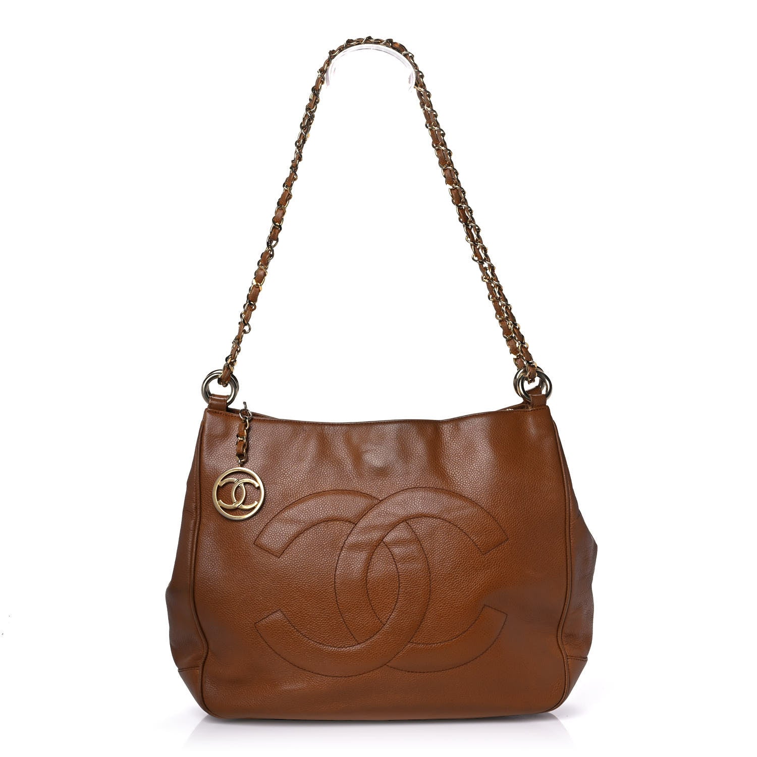 Chanel Caviar CC Tote Brown 1 of 10