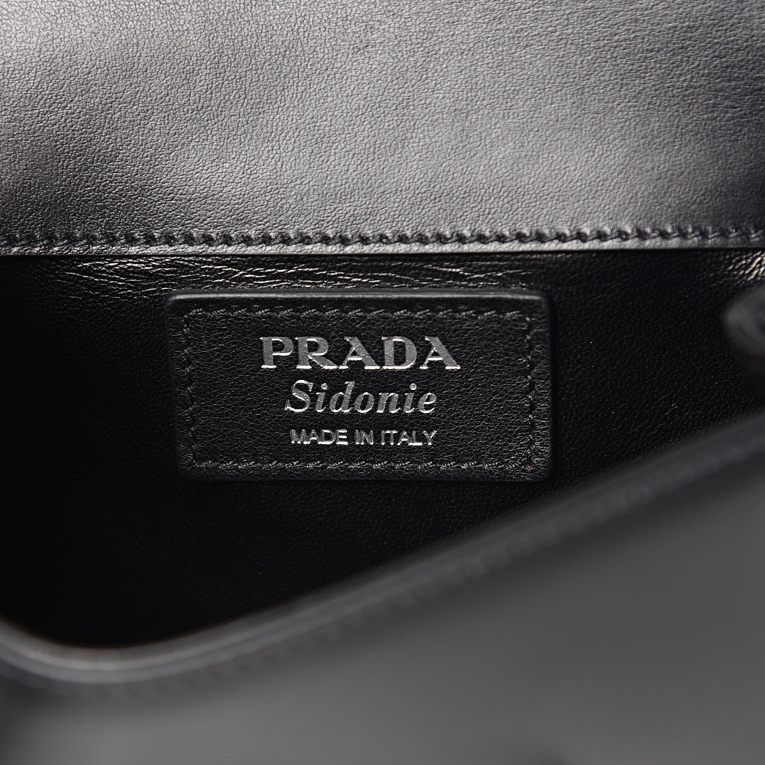 Prada City Calfskin Sidonie Shoulder Bag Black 6 of 9