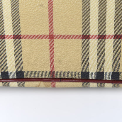 Burberry Haymarket Check Small Tote Red 11 of 13
