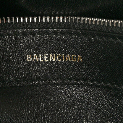 Balenciaga Signature Grained Calfskin Logo M Ville Top Handle Bag Rose Bubblegum Black 6 of 8