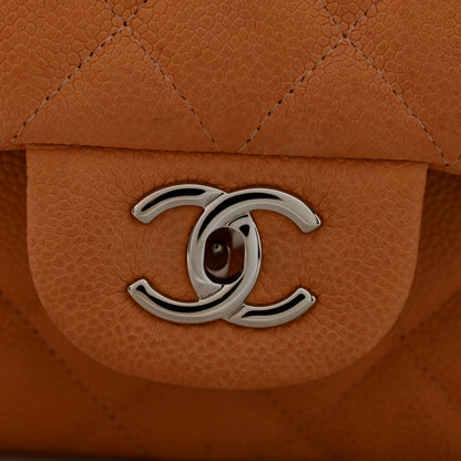 Chanel Iridescent Caviar Quilted Jumbo Double Flap Dark Beige 11 of 13