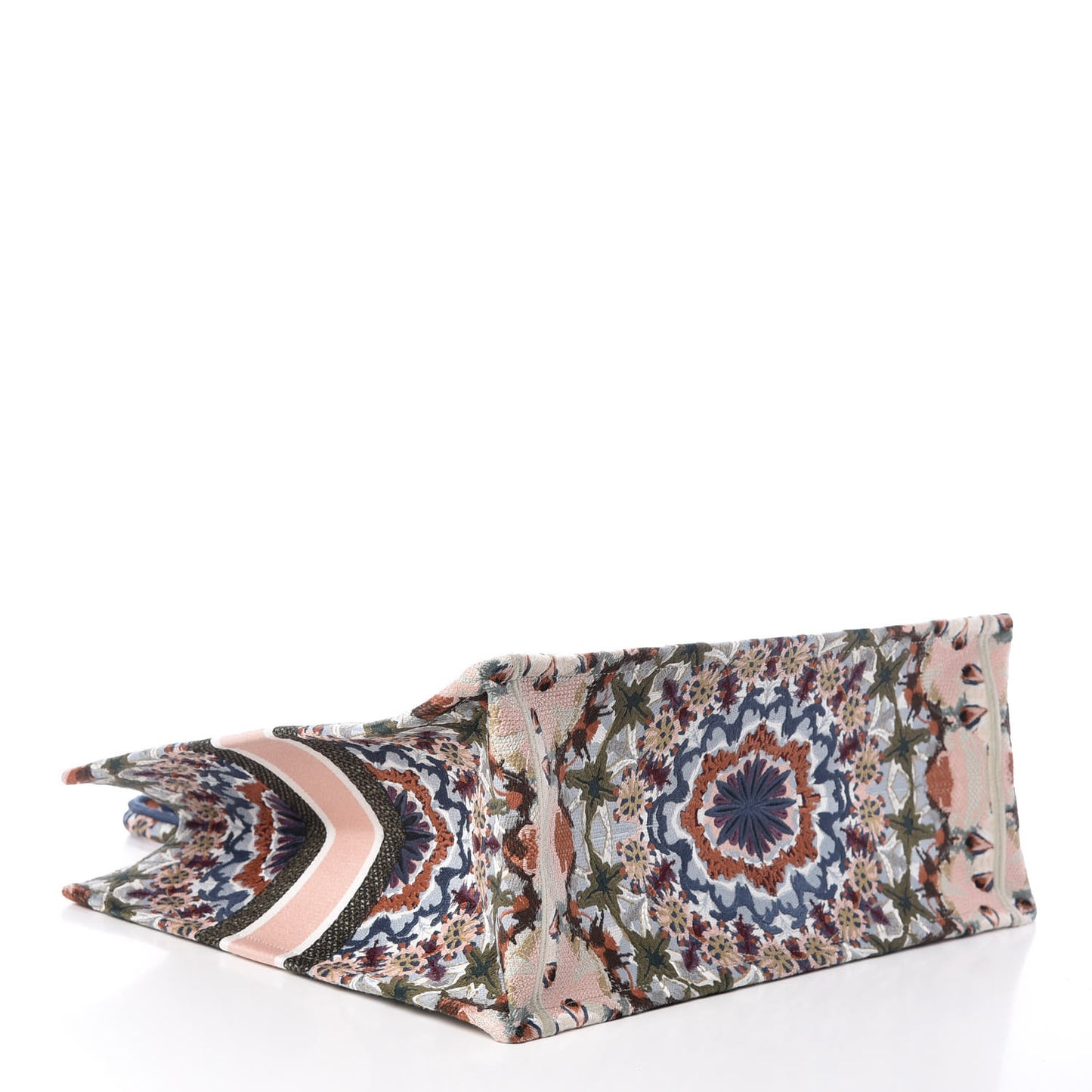 Canvas Embroidered KaleiDioroscopic Book Tote Multicolor