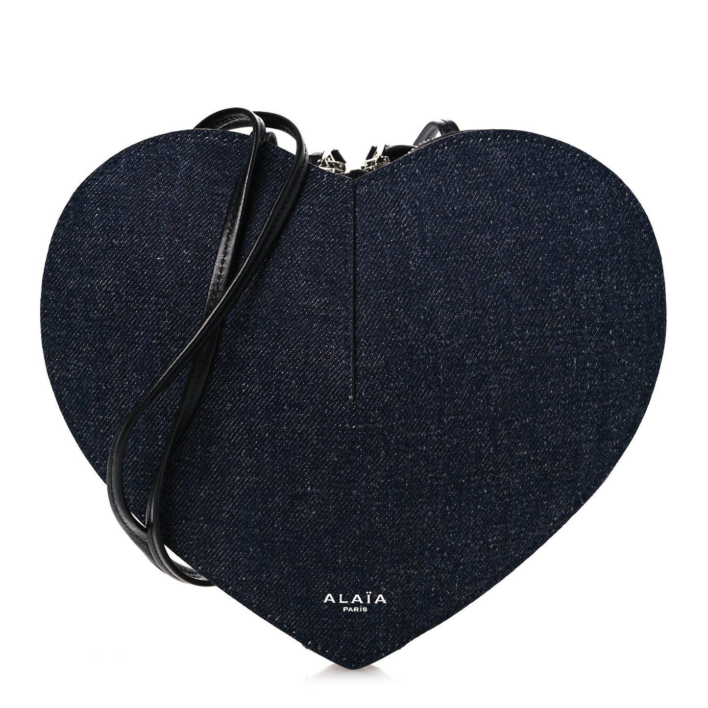 Denim Calfskin Le Coeur Bag Blue