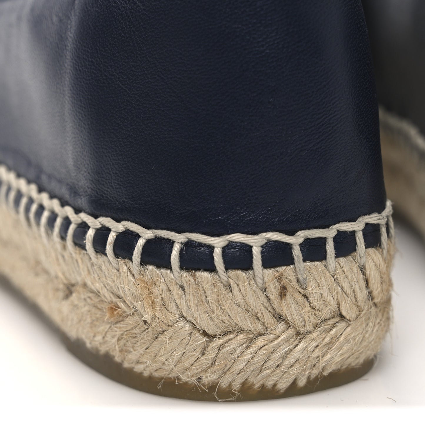Lambskin CC Espadrilles 36 Navy Black