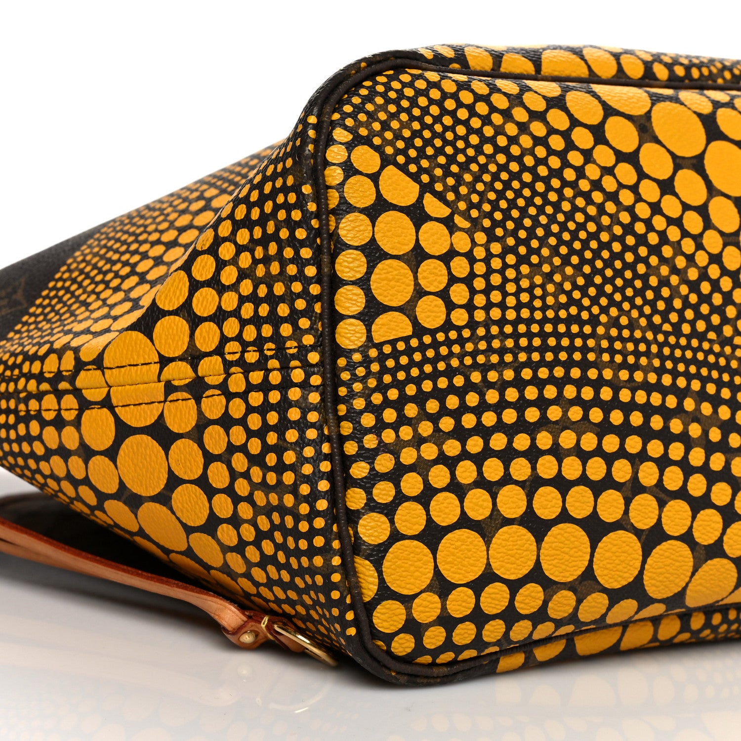 Louis Vuitton Monogram Kusama Waves Neverfull MM Yellow 7 of 8