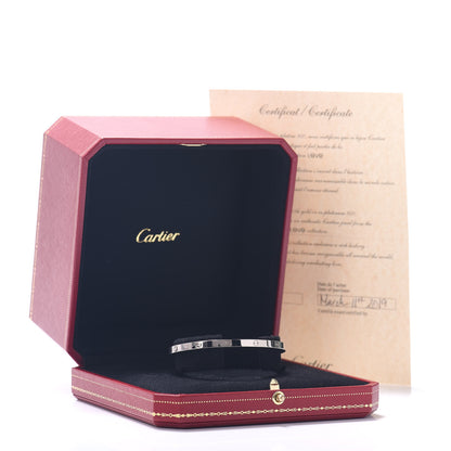 Cartier 18K White Gold Small LOVE Bracelet 17 5 of 5