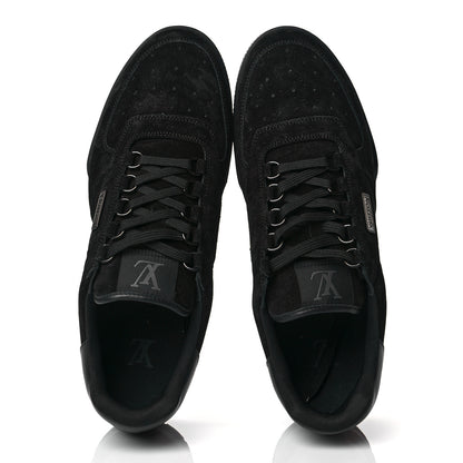 Louis Vuitton Suede Mens LV Trainer Sneakers 9.5 Black 5 of 11