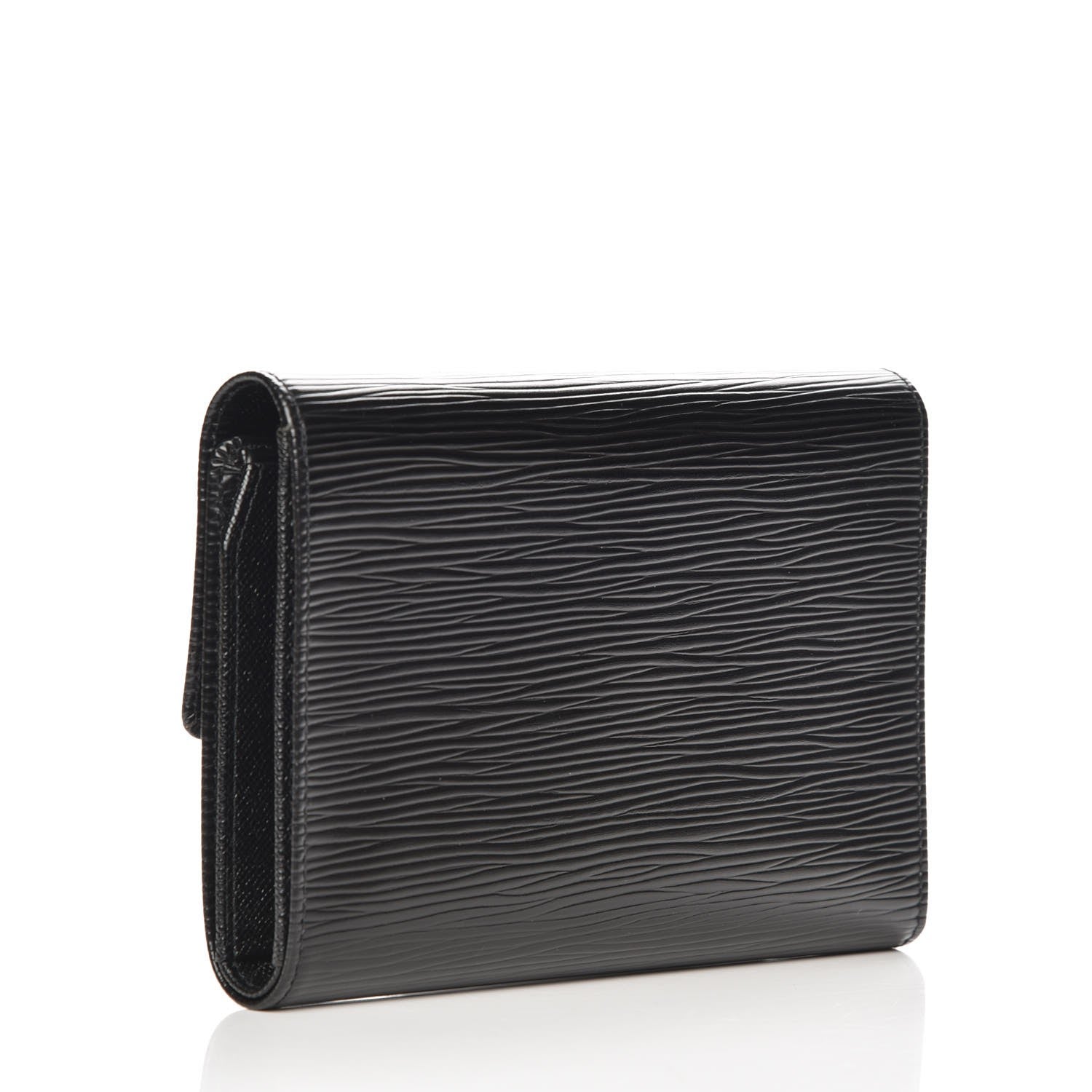 Louis Vuitton Epi Porte Tresor Etui Papiers Wallet Black 3 of 7