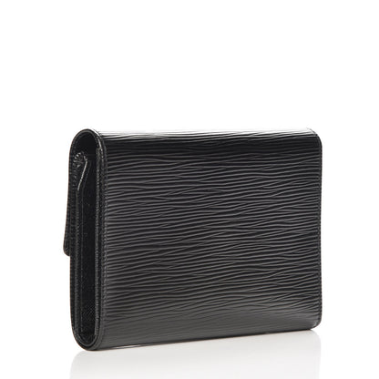 Louis Vuitton Epi Porte Tresor Etui Papiers Wallet Black 3 of 7