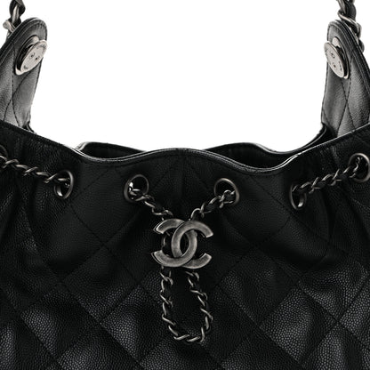 Chanel Caviar Quilted Mini Chanel 25 Handbag Black 7 of 9