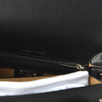 MCM Calfskin Studded Mini Patricia Crossbody Black 9 of 10