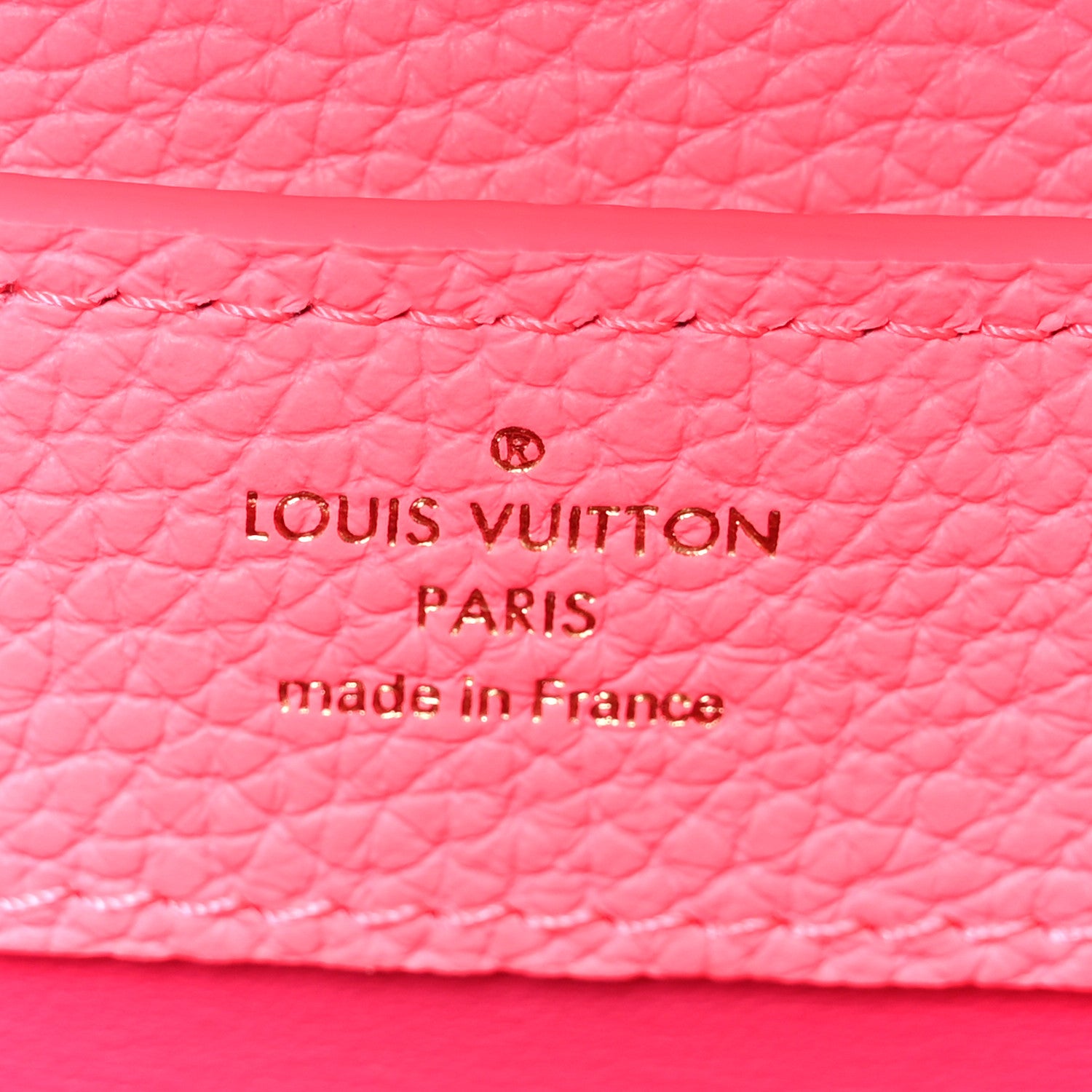 Louis Vuitton Taurillon Monogram Tuffetage Capucines Mini Fluo Pink 7 of 10