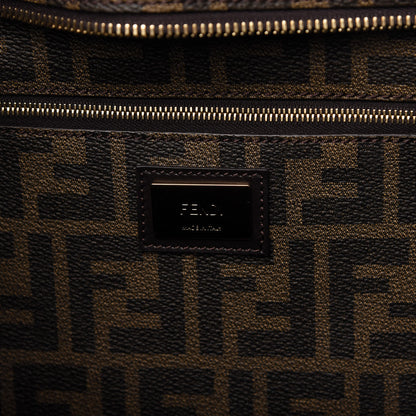 Fendi Zucca Spalmati Chalks Medium Roll Tote Tobacco Multicolor 6 of 10