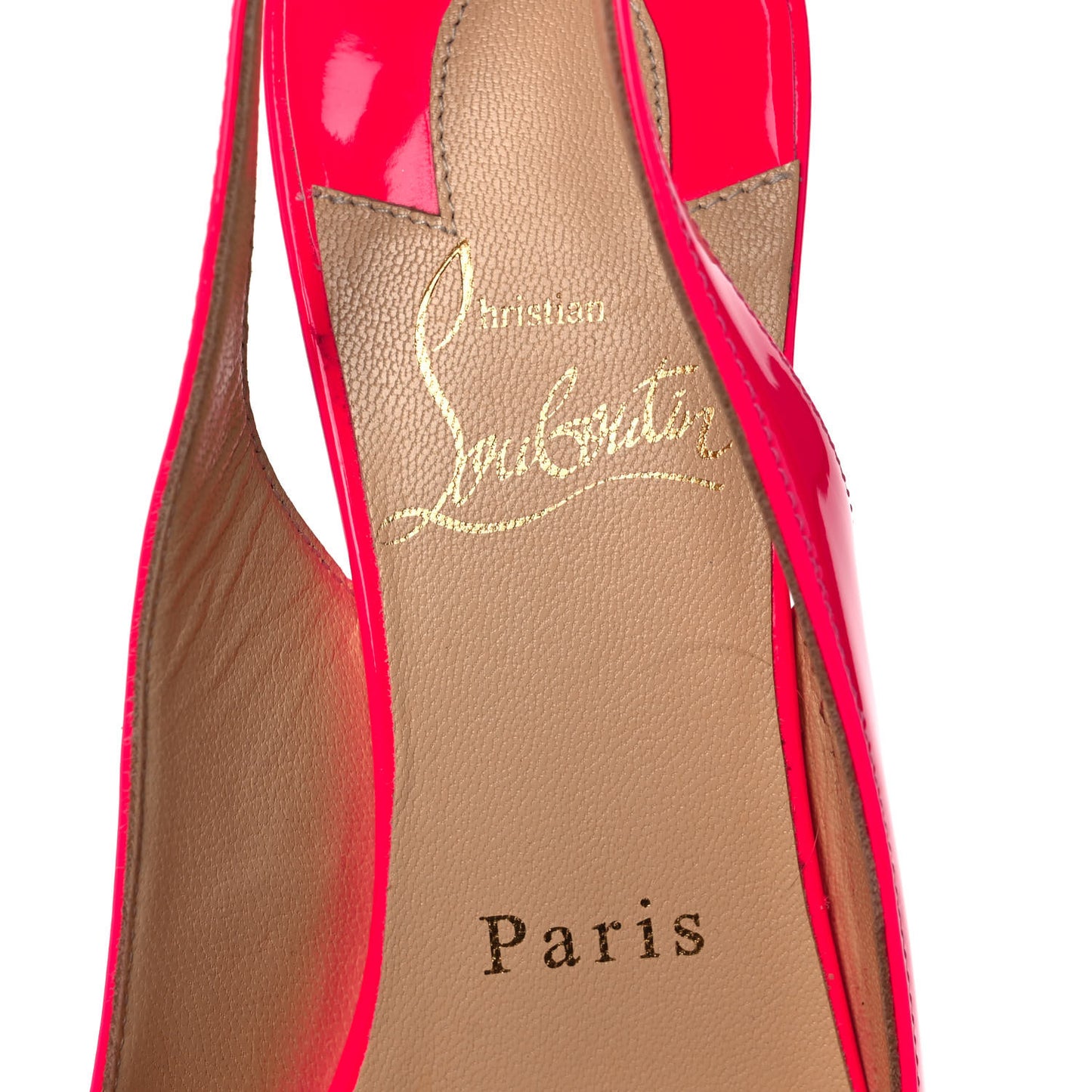 Patent Clare Sling 80 Pumps 36 Fluo Rose
