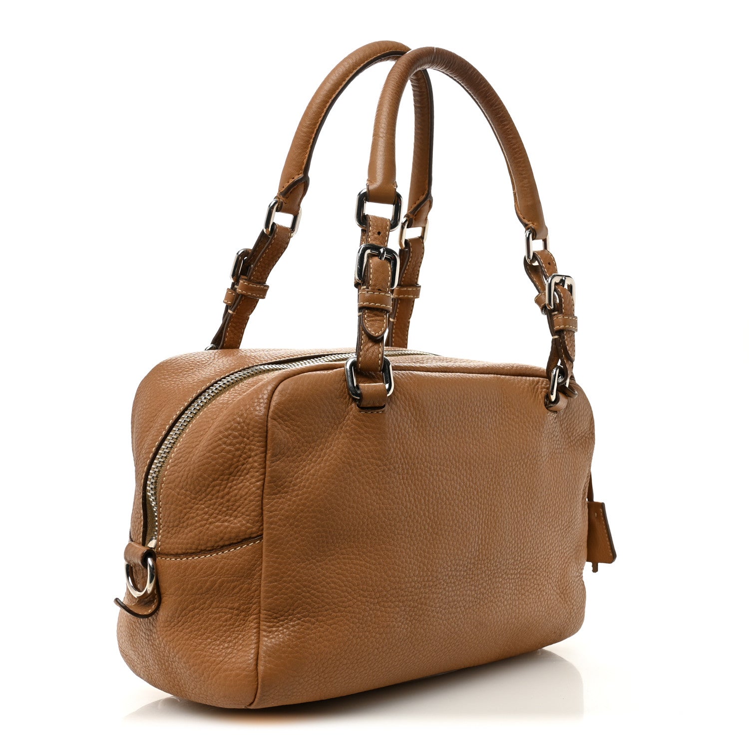 Prada Vitello Daino Tote Sesamo 3 of 11