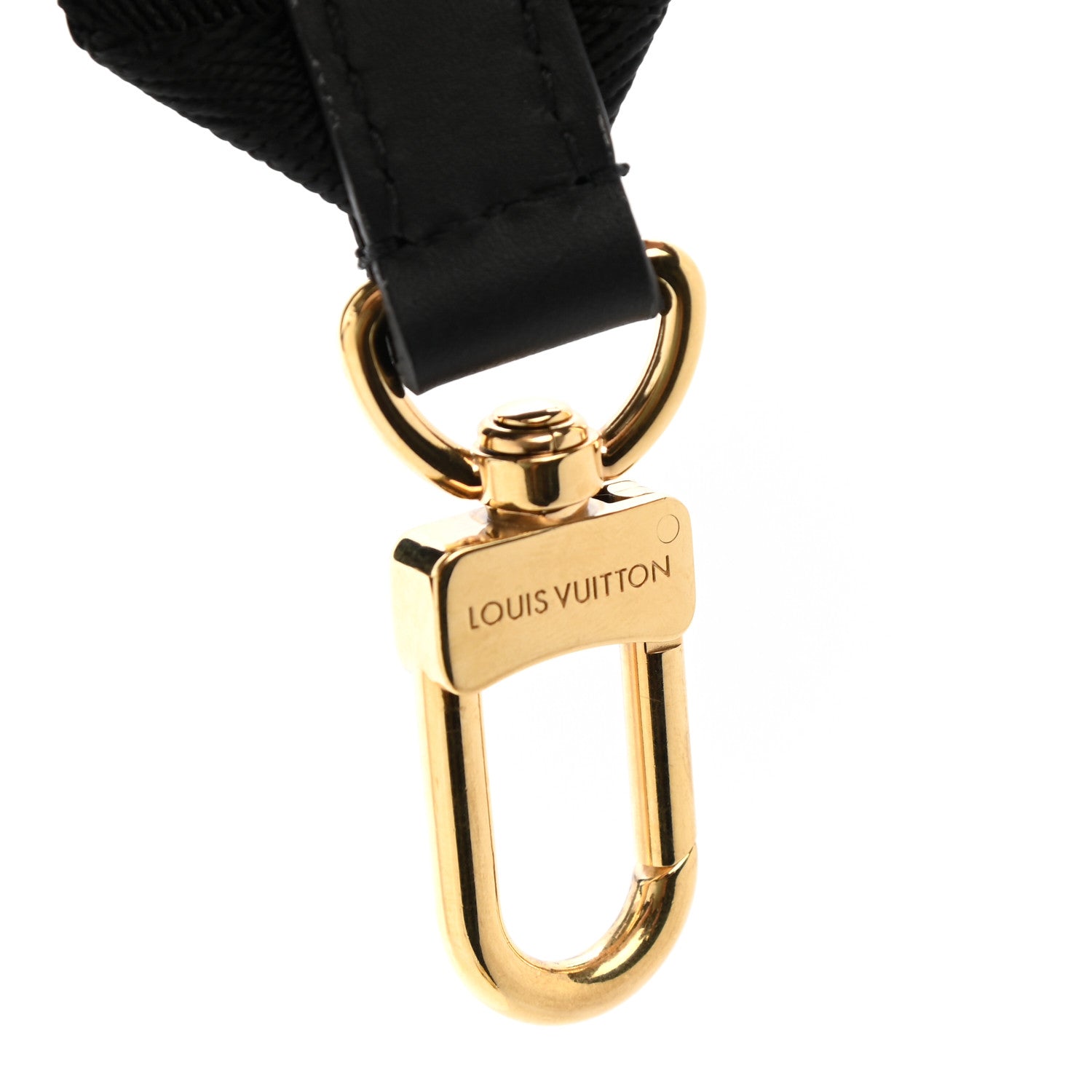 Louis Vuitton Nylon Petite Malle Souple Shoulder Strap Black 3 of 4