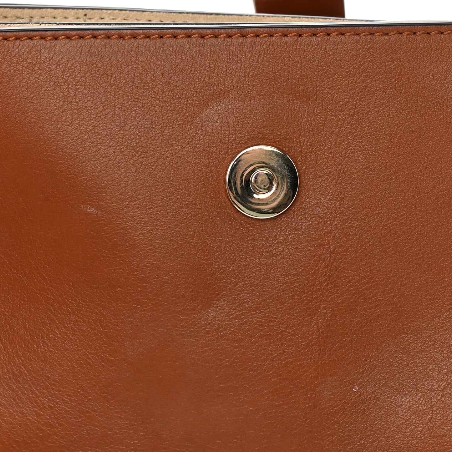 Suede Calfskin Small Faye Shoulder Bag Tobacco